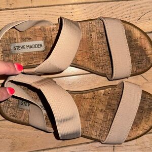 Steve Madden neutral sandals- Size 7.5